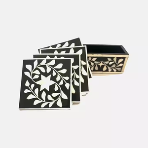 Sous-verres modernes avec nouveau style Sous-verres de bonne qualité Sous-verre en bois et résine River Epoxy Resin Coaster Direct Factory Wholesale Price - Product Image 1