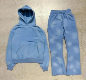 Logo personnalisé de haute qualité jogging haute couture hommes Sport survêtement coupe-vent Streetwear survêtement pantalon de survêtement lourd logo - Product Image 5