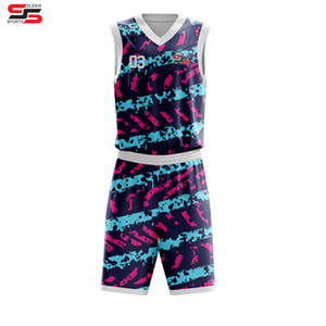 Nueva camiseta de baloncesto de sublimación de nombre de equipo personalizado de alta calidad para hombres, Kit de uniforme de baloncesto de malla informal personalizado para jóvenes - Product Image 6