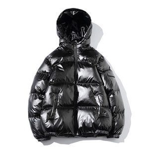 Veste matelassée à capuche coupe-vent chaude respirante de style brillant personnalisé avec motif imprimé personnalisé - Product Image 4