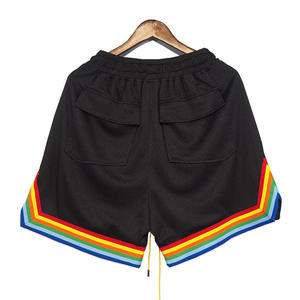 2025 pantalones cortos para correr transpirables de lujo con logotipo personalizado nuevos pantalones cortos para correr en el gimnasio para hombres de talla grande - Product Image 2