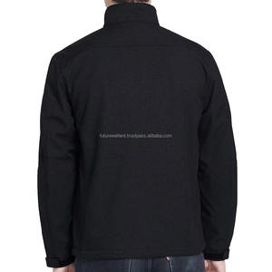 Haute personnalisable hommes Softshell veste Sports d'hiver en plein air-coupe-vent imperméable noir décontracté vêtements unis - Product Image 2