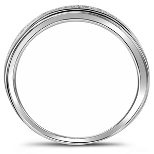 Anillo de Compromiso de Plata de Ley 925 con Moissanita Estilo Princesa Vintage, con Baño de Rodio, Joyería para Mujer, para Fiestas - Product Image 6