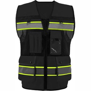Gilet de sécurité personnalisable, imperméable, hautement réfléchissant, recyclé, léger, respirant, haute visibilité, vêtements de travail, marque privée, bon - Product Image 2