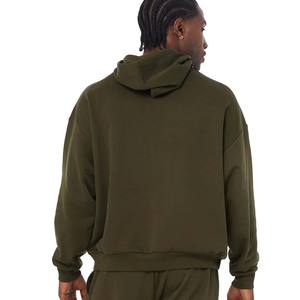 Custom <b>Hoodie</b> Hoodies <b>Men</b> High Quality 100% Cotton Blank Plain <b>Thermal</b> Kangaroo Pocket Hoody Custom Logo Hoodies - Product Image 4