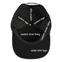 Chapeaux de golf imperméables à 5 panneaux en gros avec trous découpés au laser personnalisés motif léopard brodé en 3D fabriqué au Vietnam Logo personnalisé