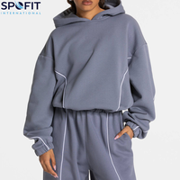Nouveauté : Survêtements brodés pour femmes grandes tailles, vêtements de sport d'hiver, 100% coton molletonné, meilleur prix, haute qualité