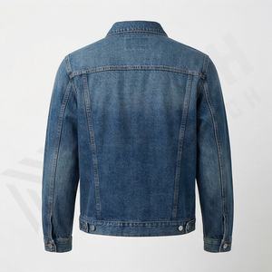Veste en jean longue extensible sur mesure pour femmes, hiver, écologique, respirante, col montant, fabricant OEM, grande taille - Product Image 2