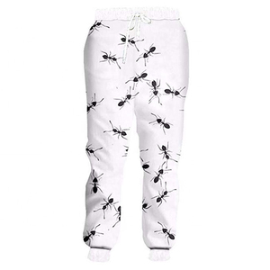 Pantalon en lin pour hommes en gros lâche léger décontracté été coupe droite respirant Vintage couleur unie pantalon mode - Product Image 5