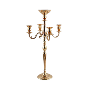 Candélabre de couleur argent en aluminium à 5 bras de conception fantastique Candélabre de taille et de forme personnalisées de qualité exclusive - Product Image 5