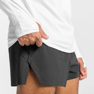 Personalización Sport Fitness Jogger Jogging Shorts Running Workout Split Bottom Pockets Quick Dry Gym Shorts para hombres - Product Image 2