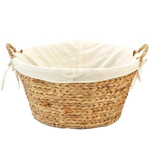 Cesta de Mimbre para Ropa Sucia con Asas, Cesta de Almacenamiento Hecha a Mano, Ecológica, Hecha en Vietnam - Product Image 5