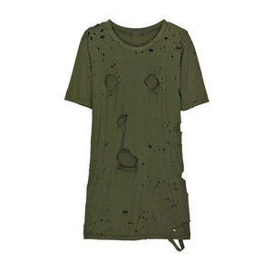 เสื้อยืดมีรูขาดสำหรับผู้ชายเสื้อยืดมีรูขาดโลโก้ที่กำหนดเอง - Product Image 1