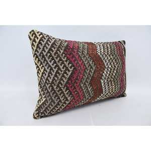 Multicolor Kilim Patchwork Wool <b>Pillow</b> 16x24 Inch Decorative Cushion Luxury Vintage Fluffy Leaves Pattern Portable Bedding - Product Image 3