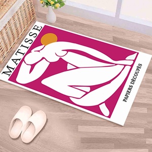Tapis Silhouette Femme, Tapis d'extérieur, Tapis de reproduction, Tapis Matisse, Tapis de décoration intérieure, Tapis en velours - Product Image 1