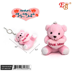 Orso rosa 4 pollici abbraccia cuore rosa 360 pz/CS animali giocattolo - Product Image 1