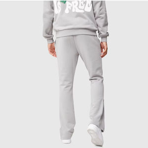 Top Trend Keep Warm Joggers recortada superior personalizado estampado de diamantes de imitación Unisex polar dos piezas Jogger chándal conjunto - Product Image 3