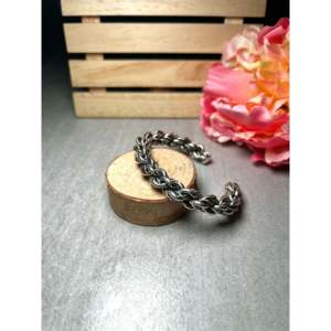 Handmade Sterling <b>Silver</b> <b>Cuff</b> <b>Bracelet</b> Navajo Fashion Jewelry - Product Image 3