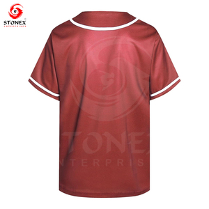 Camisetas de Béisbol Sublimadas Personalizadas de Alta Calidad para Hombre, Unisex, Bordadas, Transpirables, de Secado Rápido, Cuello en V, Tallas Grandes - Product Image 6