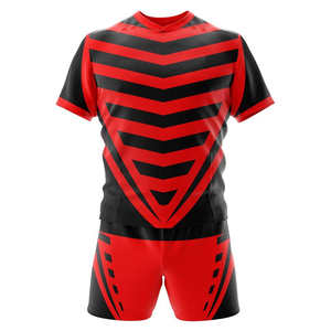 Maillots de rugby personnalisés OEM respirants 100% polyester écologiques, kits d'équipe internationale, uniforme de football respirant - Product Image 2