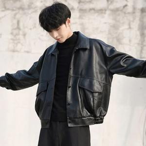 2025 Vintage Chic chaqueta de doble cara para mujer prendas de vestir exteriores informales piel de oveja algodón lona Botón-abrigo para la moda de otoño - Product Image 2