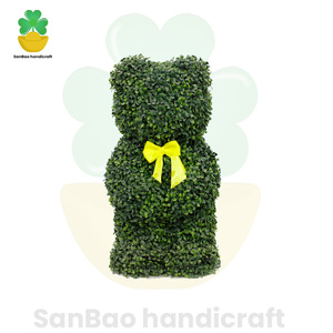 Planta artificial de Milán de ventas directas de fábrica con oso Caballero | Adorno interior decorativo para el hogar, la Oficina y los regalos - Product Image 2