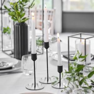 Juego de 4 candelabros vintage de metal rústico hecho a mano acabado dorado elegante candelabro decoración clásica para el hogar con un toque moderno - Product Image 4