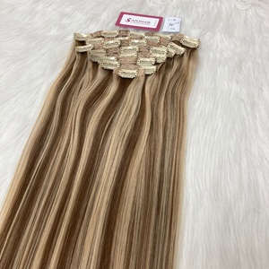 คลิปหนีบผมผสมสีเปียโนไม่พันกันไม่หลุดร่วงผมคน100% 8A บราซิลเลี่ยน - Product Image 2