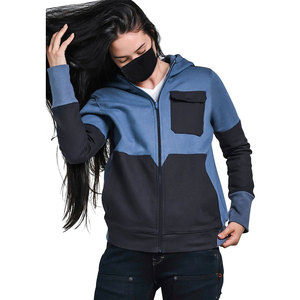 Nuevo diseño Otoño Invierno liso mujer sudaderas con capucha de lana suelta de gran tamaño moda pulóver Streetwear Sudadera con capucha - Product Image 5