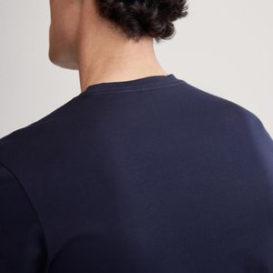 เสื้อยืดผู้ชายผ้าฝ้ายทรงหลวมสีพื้นสไตล์อินเทรนด์เสื้อยืดหลวมฟิตเนสสีพื้นสำหรับฤดูร้อน - Product Image 4