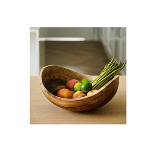 Bol à pâte de fruits en bois gros ustensiles de cuisine bol à pâte de fruits en bois d'acacia pour la décoration de table de salon - Product Image 5