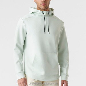 เสื้อสเวตเตอร์สำหรับผู้ชายชุดวอร์มไม่มีลายปักลายโลโก้แบบสวมหัวพิมพ์ซับลิเมชัน OEM - Product Image 3