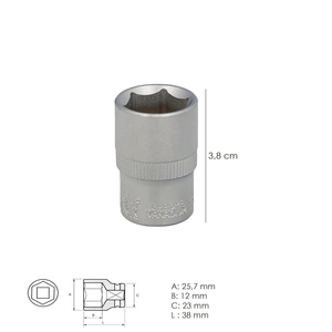 Chiave a Bussola Esagonale 1/2" 19 mm. - Product Image 2