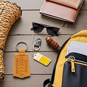 Vintage Style 3x1.5 PVC Rubber Keychain Metal Corporate Gift for Marketing and Branding Promotional Event Item - Product Image 2