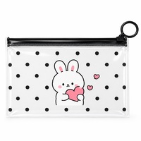 Pochette cosmétique matelassée personnalisée en PVC, étanche, portable, écologique, réutilisable, pour femmes, commande en gros