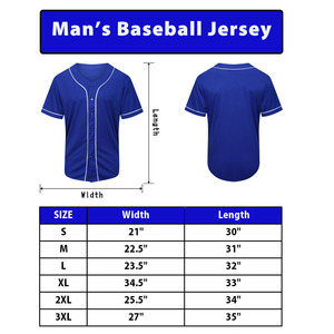 Royal Blue Ronpex International Baseball Jersey Short Sleeve <b>Button</b> Front Unisex Breathable Anti-Bacterial Moisture Wicking 100% - Product Image 2