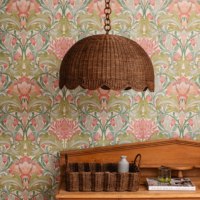 Abat-jour tissé en rotin Boho fait à la main luminaire naturel suspension de plafond en osier pour décor de chambre ou de café