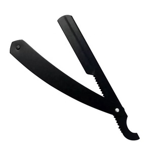 Wooden Handle Cut Throat Barber Razor Folding Single Blade Stainless Steel Cutting Shaver BY ZACHARAY INDUSTRIES - Product Image 3