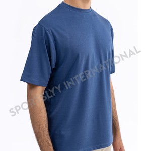 เสื้อยืดผ้าฝ้าย100% สำหรับผู้ชายเสื้อยืดธรรมดาคอกลมมาตรฐานพิมพ์โลโก้ได้ตามต้องการ - Product Image 3