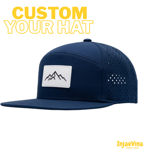 Casquette de baseball structurée 6 panneaux OEM ODM avec logo personnalisé et trous découpés au laser – Haute qualité, ajustable, pour sports de plein air et performance - Product Image 1