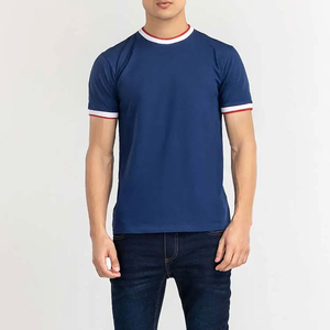 2024 élégant hommes plaine coton T-Shirts col rond respirant grande taille T-Shirts confortable étiré conception - Product Image 2