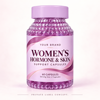 Capsules de soutien hormonal pour la peau des femmes, complément alimentaire, formule personnalisée OEM sous marque privée pour les soins quotidiens et cutanés
