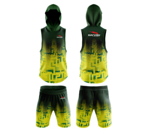 ชุดฟุตบอลธง 7 คนต่อ 7 ผ้าโพลีเอสเตอร์ 100% ระบายอากาศได้ดี แบบซับลิเมชั่น คุณภาพพรีเมียม ชุดแข่งขันทีม 7 คนต่อ 7 เสื้อ กางเกงขาสั้น - Product Image 2