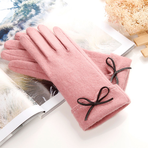 Guantes de Invierno para Niñas, Modernos, de Poliéster/Algodón, para Pantalla Táctil, Dedos Completos, Hasta la Muñeca, para Montar al Aire Libre, Estilo Sencillo - Product Image 5