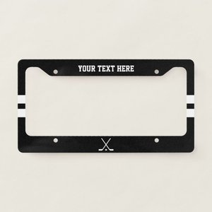 Marco Personalizado para Matrícula de Coche Deportivo de Hockey sobre Hielo, Hecho con Materiales Duraderos de Aluminio, Acero Inoxidable, Plástico y Acero con LED - Product Image 1