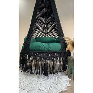 Silla Colgante de Macramé para Interiores y Exteriores, Silla de Jardín - Product Image 2