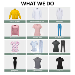 Nuevo diseño Hospital Mujeres Enfermera Chaquetas y pantalones Uniformes Conjuntos médicos al por mayor Hombres Mujeres Enfermería Conjuntos médicos - Product Image 5