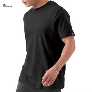 Nueva Camiseta Negra Premium para Hombre, Mezcla de Algodón Suave con Cuello Redondo, Diseño Minimalista para Uso Casual, Venta al por Mayor y OEM - Product Image 5