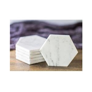 Sous-verres ronds en pierre de marbre de luxe faits à la main accessoire de verres de qualité supérieure Durable élégant élégant Table basse cadeau classique - Product Image 4