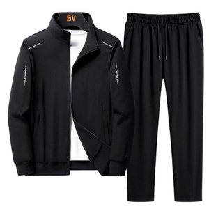Winter Hooded Casual Sportswears Gym Fitness <b>Tech</b> Fleece Training Tracksuit Unisex Two Piece Set Jogging Suit - Product Image 4